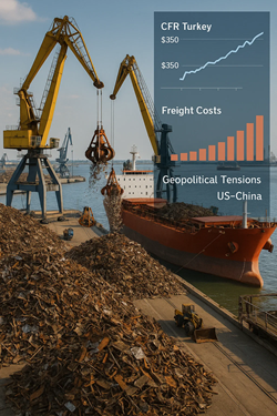US Ferrous Scrap Export Prices Rise: Turkish Demand Supports Market Despite Rising Freight Rates and US-China Tensions