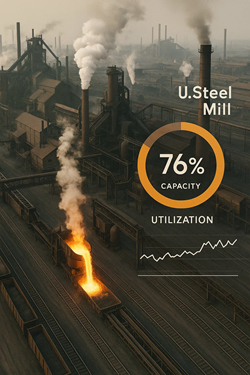 U.S. Crude Steel Production Declines in Mid-October, but Increases Year-Over-Year