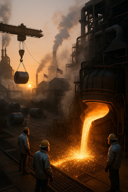 U.S. Crude Steel Production Drops to Lowest Since May