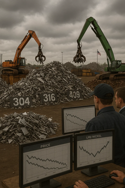 US Stainless Steel Scrap Declines: Weak Demand and Excessive Inventories Weigh on the Market Despite Nickel Rebound