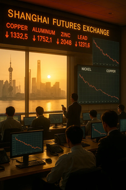 All Major Metals in Red on the Shanghai Metal Exchange