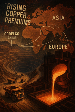 Codelco Sconvolge Il Mercato: Offerti Premi Record Per I Catodi Di Rame 2026 In Asia