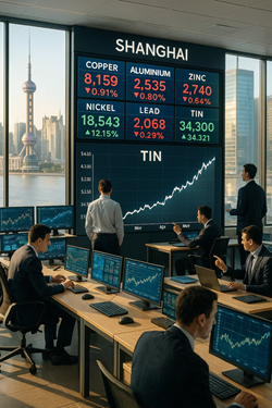 Metalli Di Base Alla Borsa Di Shanghai: Lunedì Insegna Di Andamenti Contrastanti