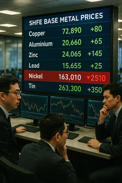 Metalli Di Base Misti A Shanghai: Il Nickel Sprofonda Tra Surplus E Domanda Debole