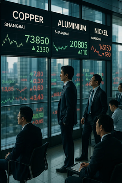 Metalli Di Base Sotto Tono Sullo Shanghai Futures Exchange