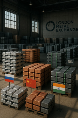 Russia Si Conferma Primo Fornitore Di Metalli Nei Magazzini LME: Cina In Ascesa, India In Calo