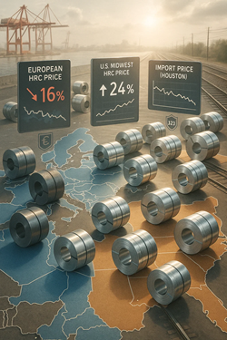 Acciaio Sotto Pressione Tra Europa E Stati Uniti: Domanda Debole, Tariffe E Scorte In Calo Ridisegnano Il Mercato HRC