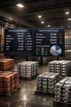 Premi Warrant LME In Fase Laterale Tra Scorte In Movimento E Domanda Debole