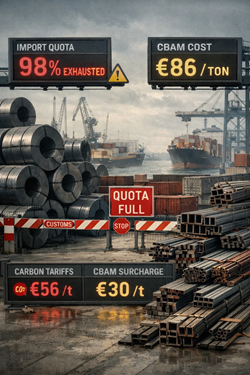 Quote TRQ Ue Esaurite In Tempi Record: Importazioni Di Acciaio Sempre Più Difficili Tra Cbam E Pressioni Regolatorie