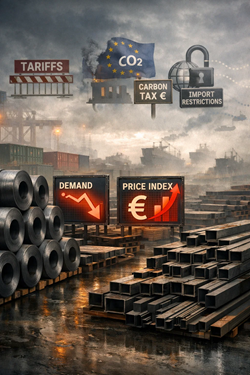 Acciaio Europeo In Fase Di Consolidamento: Prezzi Sostenuti, Domanda Prudente E Pressioni Regolatorie