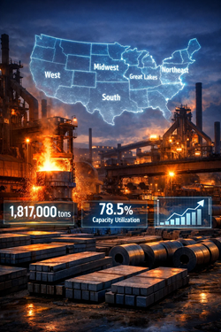 Acciaio Usa In Crescita: Produzione E Utilizzo Impianti In Ripresa