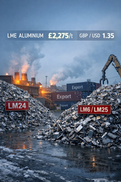 Alluminio Secondario UK: Prezzi Sostenuti Da Offerta Limitata E Spinta Export