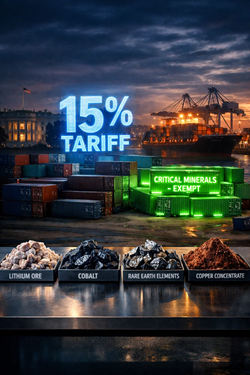 Dazi Globali Al 15% Ma Minerali Critici Esentati Negli Stati Uniti