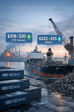 Rottame Containerizzato A Taiwan: Prezzi Ai Massimi Da 15 Mesi Tra Offerte Limitate E Domanda Prudente