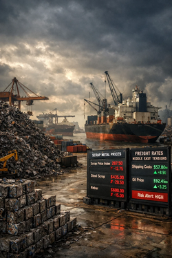 Il Mercato Globale Del Rottame Tra Tensioni Geopolitiche E Forte Volatilità