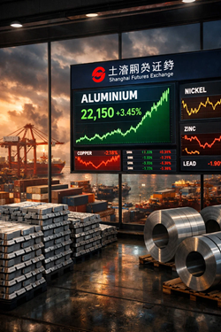 Metalli Di Base Allo SHFE: L’Alluminio Guida Il Rialzo In Un Mercato Volatile