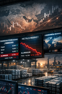 Metalli Di Base In Calo A Shanghai: L’Alluminio Guida Le Perdite Tra Domanda Debole E Incertezza Globale