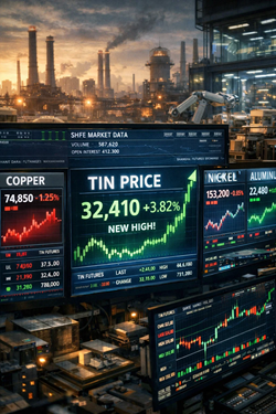 Metalli Di Base In Movimento: Stagno Guida Il Rialzo Sullo SHFE