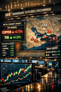 Metalli Di Base SHFE In Rialzo Tra Tensioni Geopolitiche E Dollaro Debole
